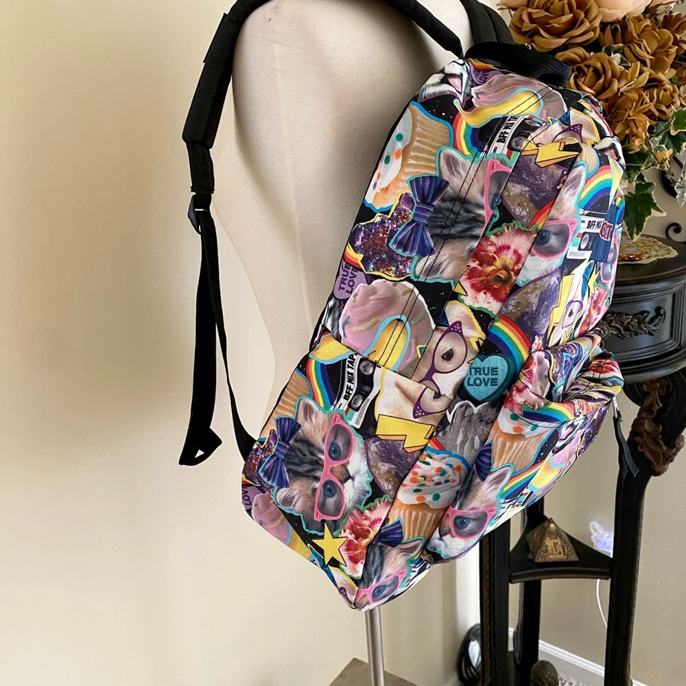 Jansport Multicolor Kitty Collage Backpack - Picture 5 of 5